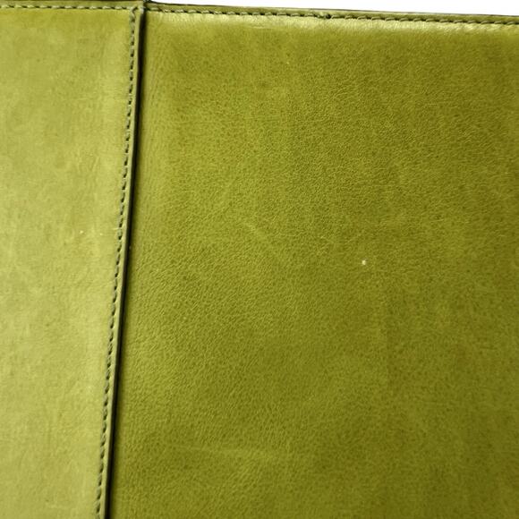 Coach Green Leather iPad Folio Case 10.5” Tablet Sleeve Preppy Minimalist - Picture 10 of 16